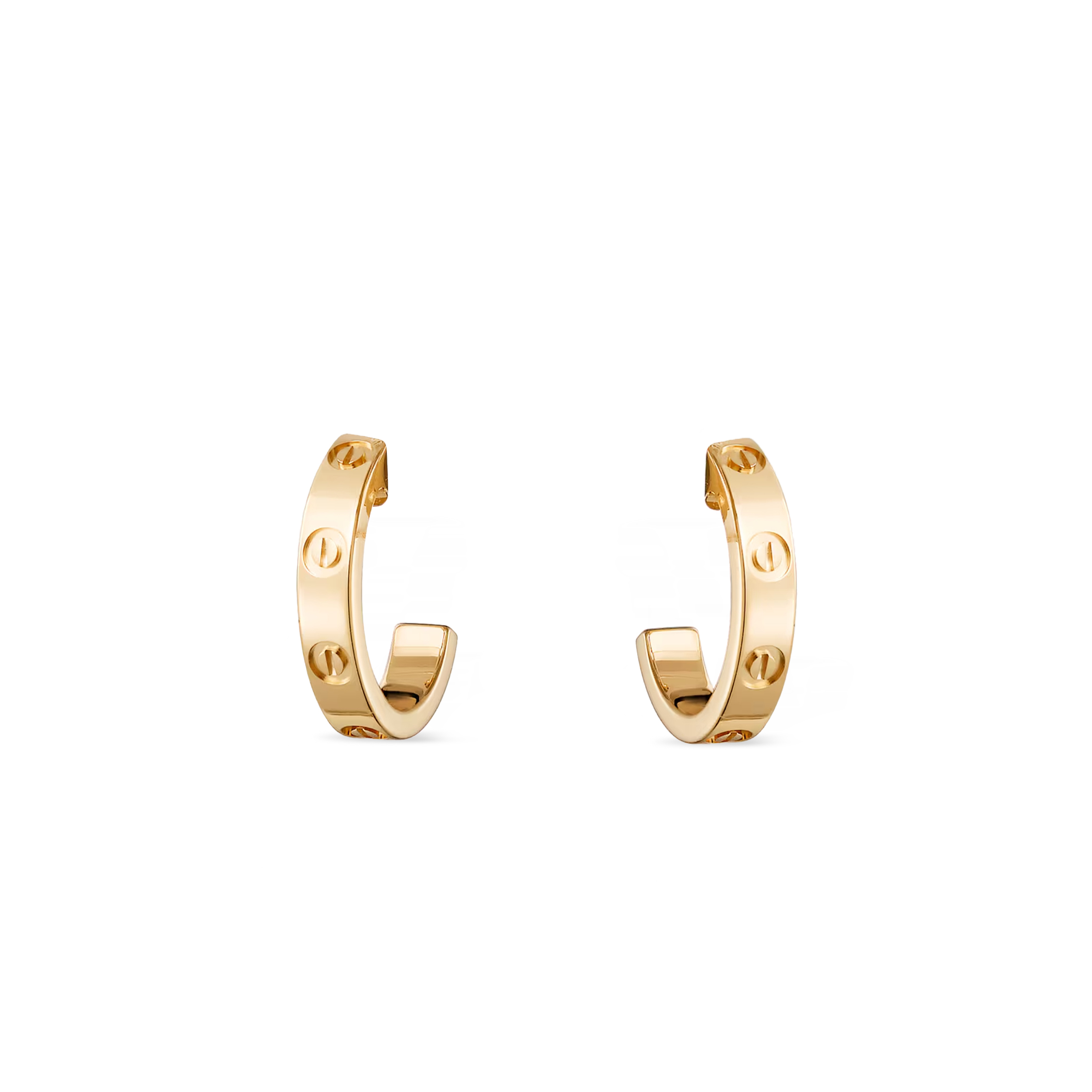 CARTIER LOVE HOOP EARRINGS, SMALL MODEL B8028800